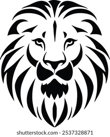 Lion logo icon silhouette vector style