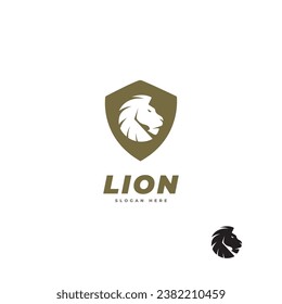 lion logo icon vector template.
