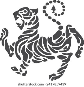 Lion Logo karate federation logo Vector 
