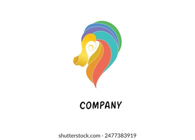 a lion logo of the king of the jungle