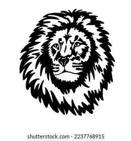 Lion logo Line art  Loving beautiful couple. Newlyweds. Groom and bride hugging. Wedding, invitation, pink hearts.  Illustration. Template. Emblems and labels, for mascot or logo design