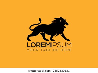 lion logo, lion, lions, roaring lion