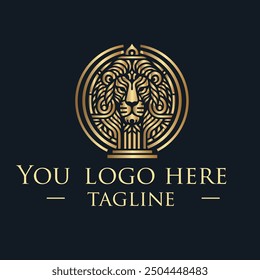 Lion logo luxury logo template