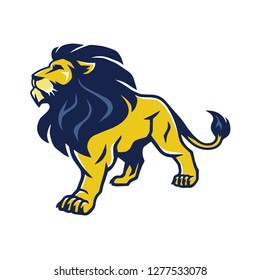 Lion Logo Mascot Stance Stand Vector Stock Vector (Royalty Free ...