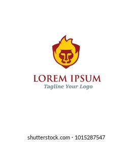 Lion logo mascot vector illustration