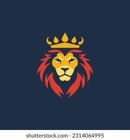 lion logo mascot vector illustration design inspiration 