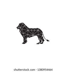lion logo mosaic for company name