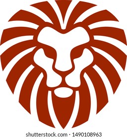 Lion Logo On White Background Stock Vector (Royalty Free) 1490108963 ...