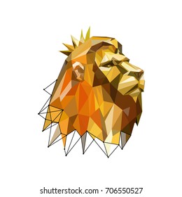 Lion logo polygons