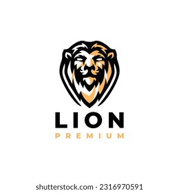 Logo-Premium-Vektordesign des Löwen