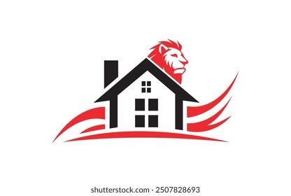 lion logo for real estate agent