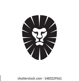 lion logo, royal king animal, vector illustration icon