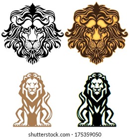 Lion Logo Set