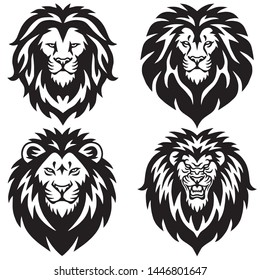 Lion Logo Set Collection. Premium Design Vector Illustration Pack