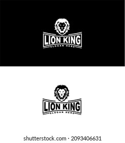 	
Lion Logo Set. Premium Design Collection. Vector Illustration, black and white