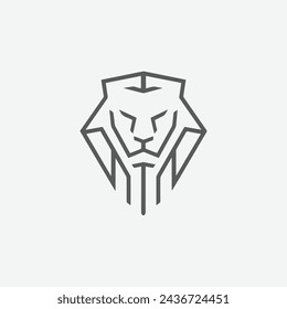 lion logo sign and symbol vector 