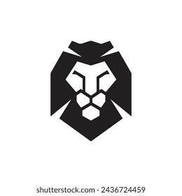 signo y símbolo del logotipo del león vector 