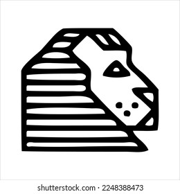 lion logo silhouette illustration. with various shapes. lion silhouette king of the jungle varied