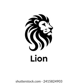 
Lion logo simple elegance and clean