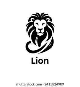 
Lion logo simple elegance and clean