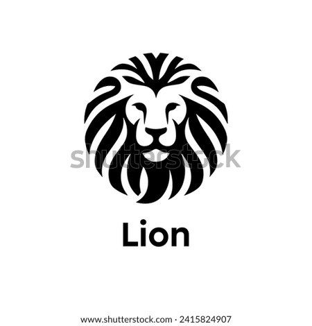 
Lion logo simple elegance and clean