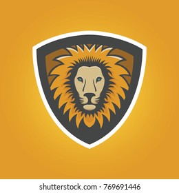 Lion logo sport vector element emblem illustration