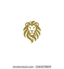 lion logo standing icon design inspiration