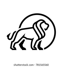 Lion logo, symbol.