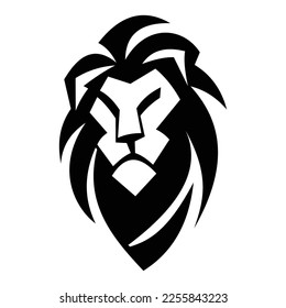 Lion logo symbol design illustration. Clean modern logo mark design. Illustration for personal or commercial business branding.