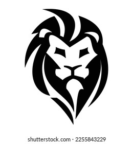 Lion logo symbol design illustration. Clean modern logo mark design. Illustration for personal or commercial business branding.
