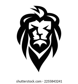 Lion logo symbol design illustration. Clean modern logo mark design. Illustration for personal or commercial business branding.
