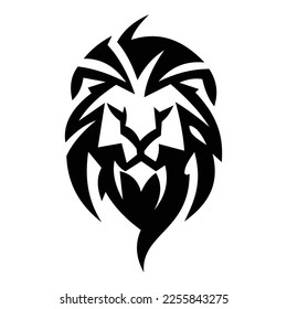 Lion logo symbol design illustration. Clean modern logo mark design. Illustration for personal or commercial business branding.