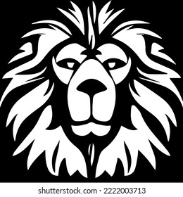lion logo symbol. vector illustration, portrait of a vector head, line art concept for logo, tshirt, and more
