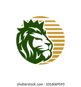 Plantilla de logotipo de león