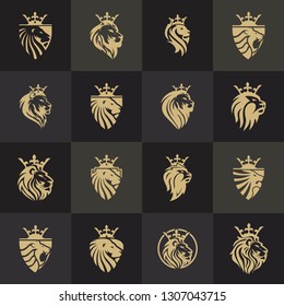 lion logo template