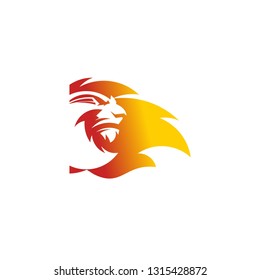 lion logo template