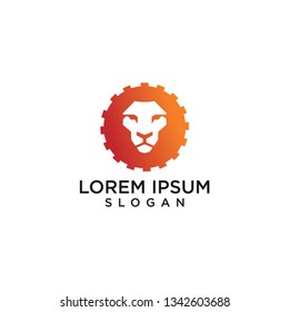 lion logo template