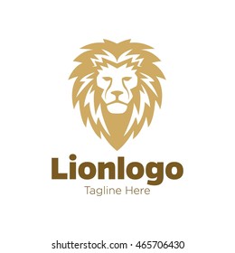 Plantilla de logotipo de león