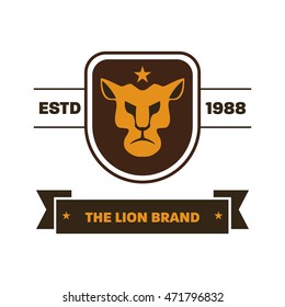 Lion logo template