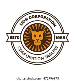 Lion logo template