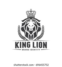Lion logo template.