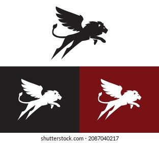 lion logo template design EPS