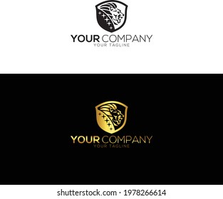 Lion Logo Template Design Illustration