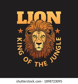 Lion logo template design vector