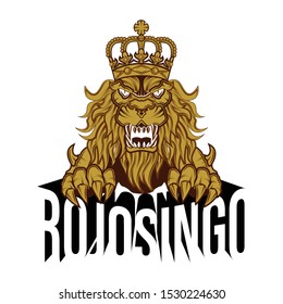 lion logo template, lion vector element
