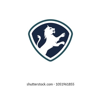 Lion Logo Template vector icon illustration design