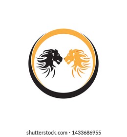 Lion Logo Template vector icon illustration design