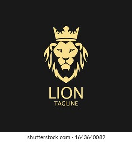 Lion Logo Template vector icon illustration design