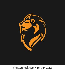 Diseño de ilustración de icono de vectores de plantillas de logotipos de leones