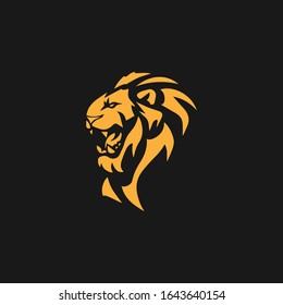 Diseño de ilustración de icono de vectores de plantillas de logotipos de leones